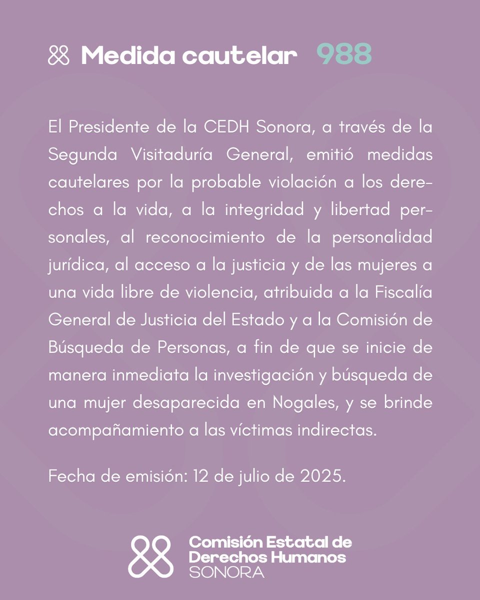 CEDH Sonora tweet media