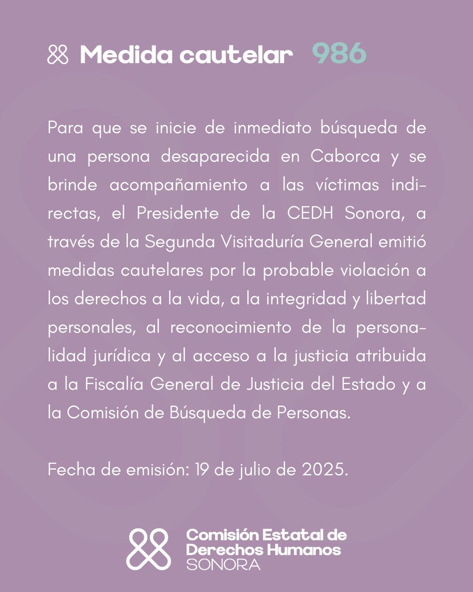 CEDH Sonora tweet media