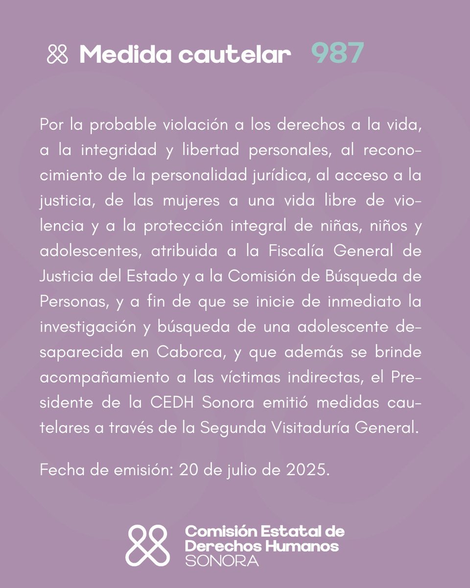 CEDH Sonora tweet media