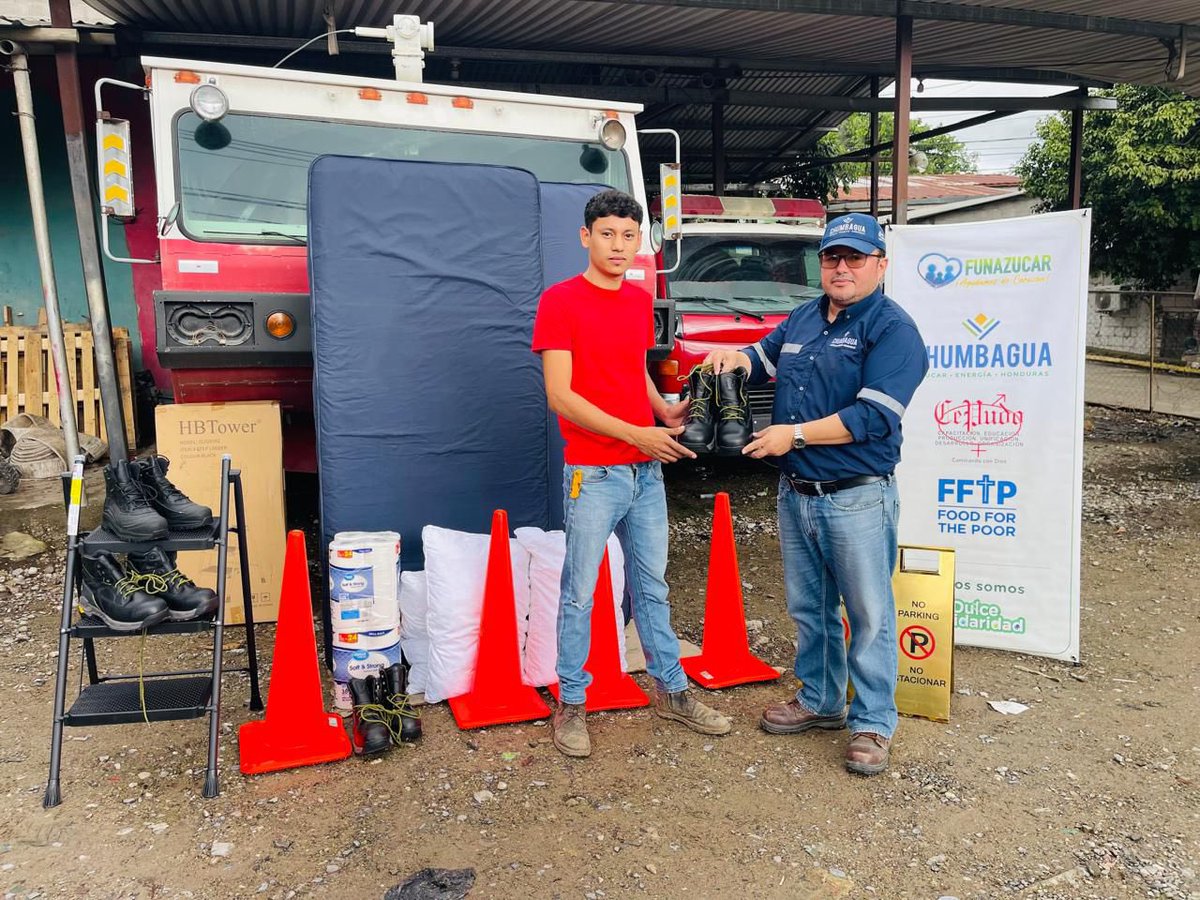 Chumbaguahn's tweet photo. Unidos por quienes nos protegen: donación al Cuerpo de Bomberos de Nueva Arcadia, Copán 🔥🤝

Actividad realizada con FUNAZUCAR y Cepudo y Food for the Poor. https://t.co/yVPcHZVD18