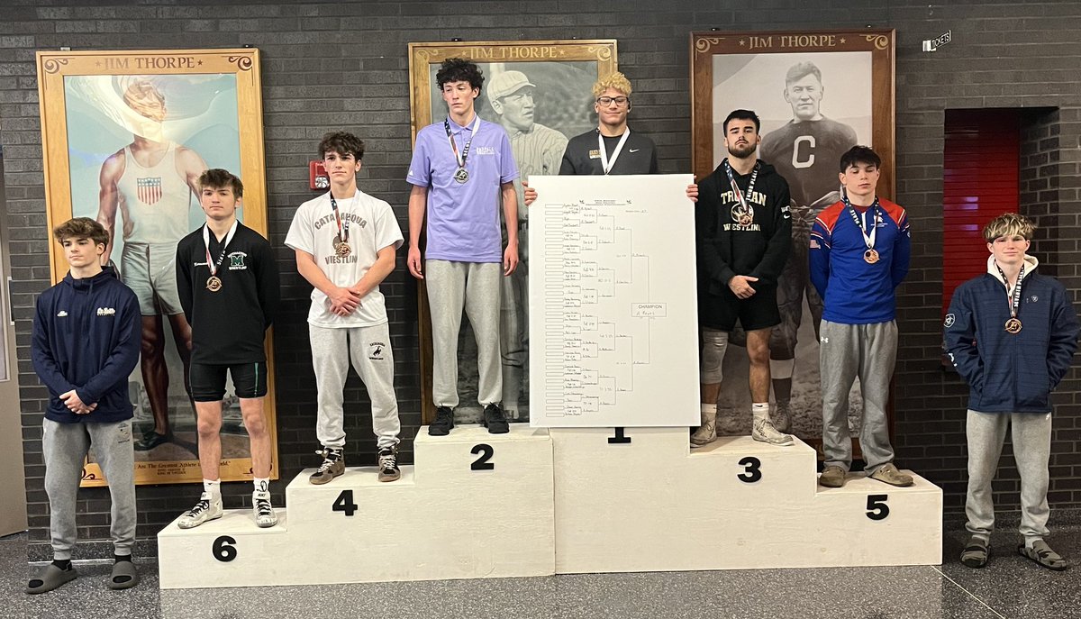 CHSRoughRiders's tweet photo. Congratulations to Gavin Hacker for finishing fourth at 127 lbs. at this year's Jim Thorpe Christmas Wrestling Tournament... #GoRoughs  @CattyWrestling https://t.co/HJH5RcWAQS