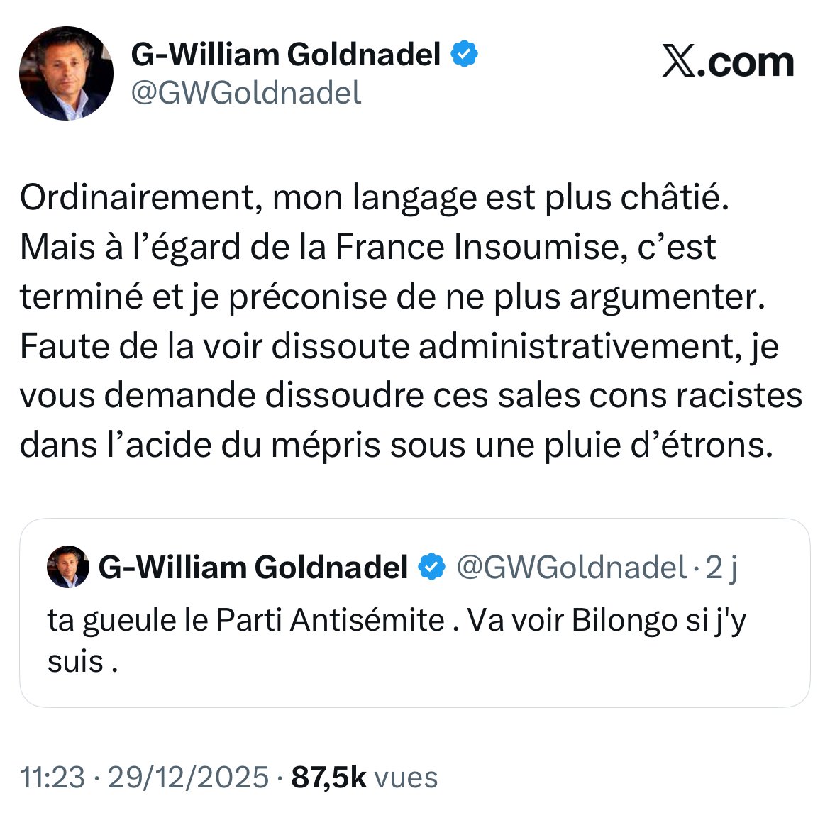 C’est quand même un peu inquiétant que des personnages pareils aient tribune ouverte dans les médias.