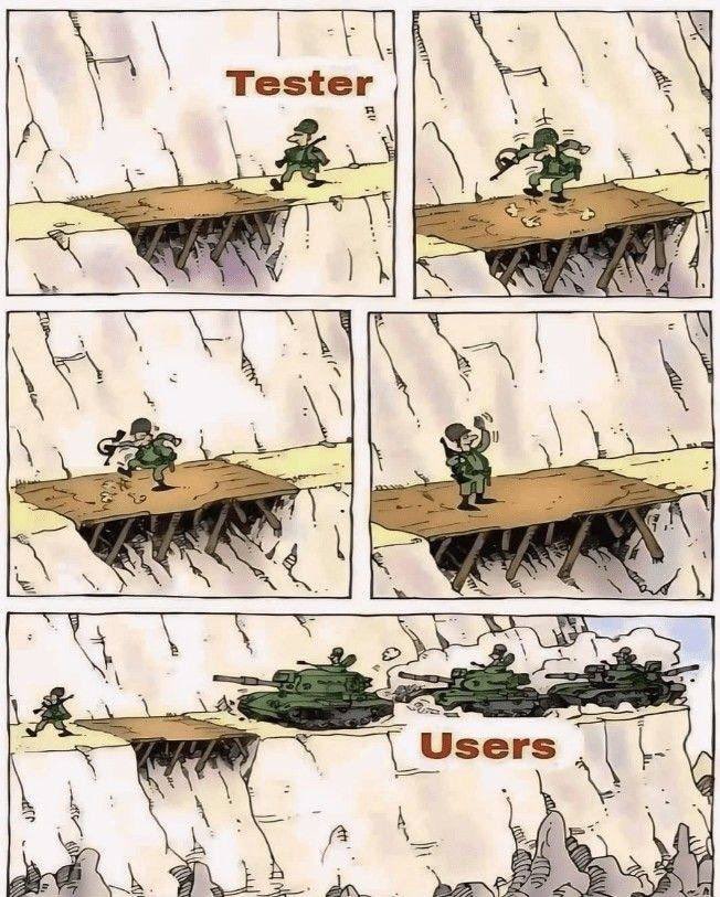 Typical Tester tweet media