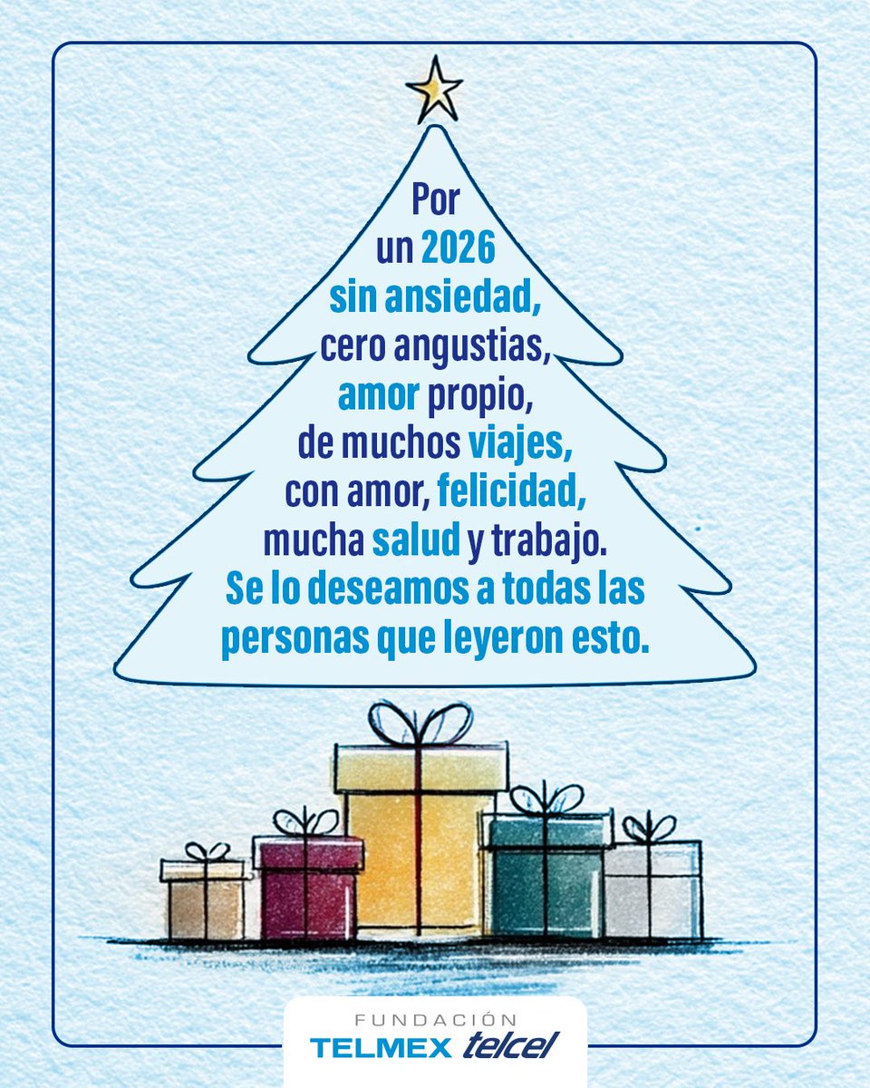 fundaciontelmex's tweet image. Entre luces y buenos deseos 🎄✨

Que este árbol nos recuerde lo que sí importa

Si estás leyendo esto, es para ti 🤍
👉 Compártelo con alguien especial

#Intenciones #Manifestando #PazMental #BonitosDeseos