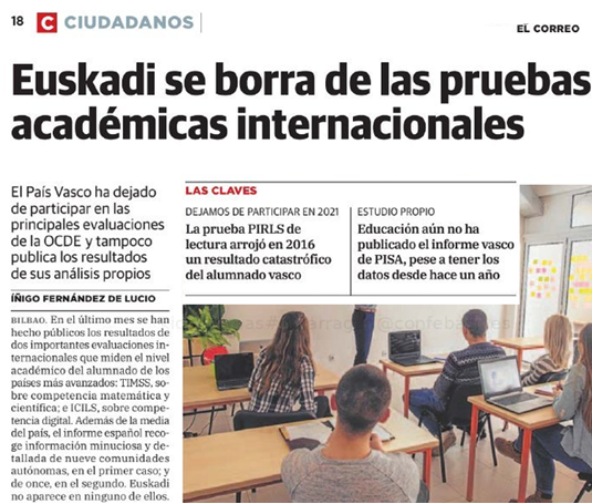 CCivicaCatalana's tweet image. Esto es lo que pasa cuando te pasas la pedagogía por los euskojones.

Y obligas al 80% niños a aprender en una lengua complicada y que no es la suya materna.

Un desastre educativo sin precedentes. Y en vez de rectificar, lo esconden no haciendo evaluaciones.

No tienen vergüenza