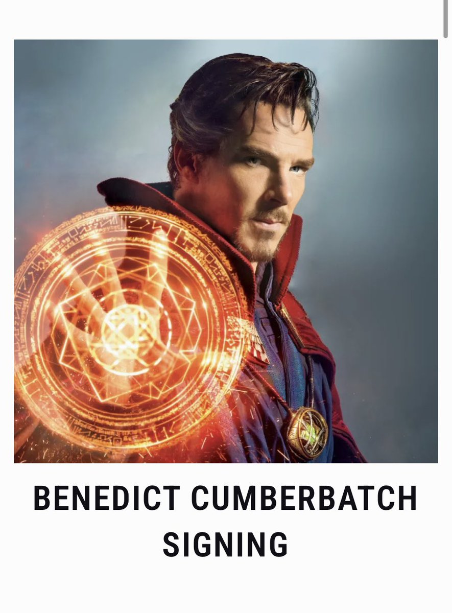 ドクターストレンジことベネディクト・カンバーバッチさんのサイン会