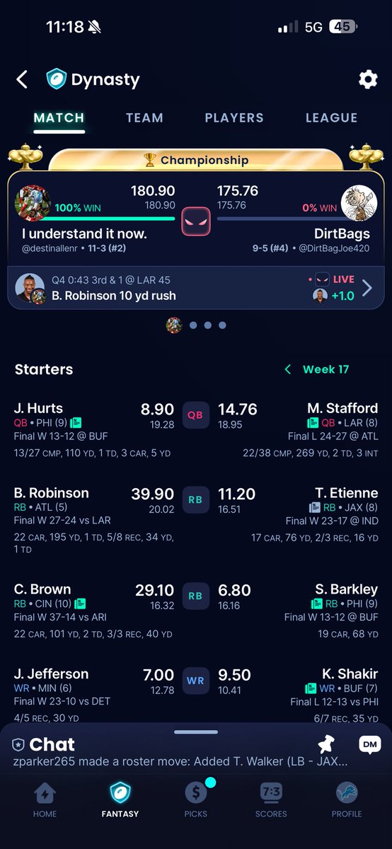 ReedDestin's tweet photo. @DrakeFantasy Dynasty https://t.co/aNqzDAftmh