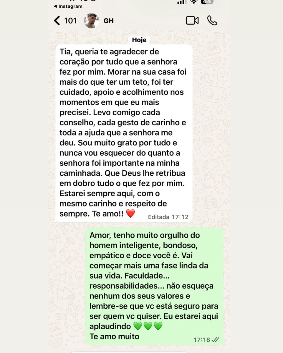 UploadJuliette's tweet image. Juliette compartilhou hoje que seu sobrinho Gabriel está voltando para a casa dos pais após uma longa jornada morando com ela.

Agora, ele retorna à Paraíba para iniciar a faculdade em sua cidade natal. 🤍