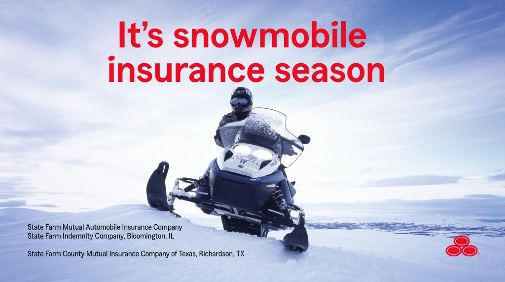 StateFarmCA's tweet image. Who’s ready to hit the snow this winter? Contact my office to see if State Farm can help make sure you're protected with snowmobile coverage that fits your needs.