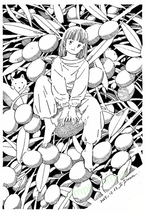 おはようございます☀️朝の再掲のお時間です。
#今月描いた絵を晒そう  ②
12月後半から4枚です。
前半と同じく、数は少ないのですが、自分としてはお気に入りです☺️

本年最後の日が良きものになりますように! 