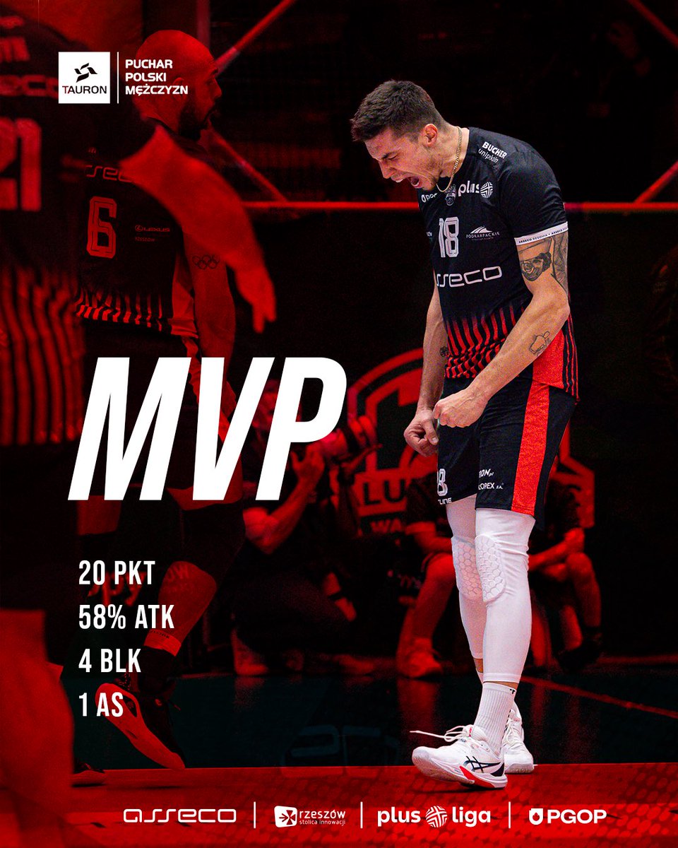 AssecoResovia's tweet photo. 🏆🔥 |  MVP, KTÓRY DAŁ NAM PÓŁFINAŁ

Nasz zawodnik został wybrany MVP dzisiejszego meczu o awans do półfinału TAURON Pucharu Polski 💪
Klemen Čebulj - KLASA! Właśnie tak wygrywa się mecze.
Go Sovia! 🚀 https://t.co/RlriWm5hPY