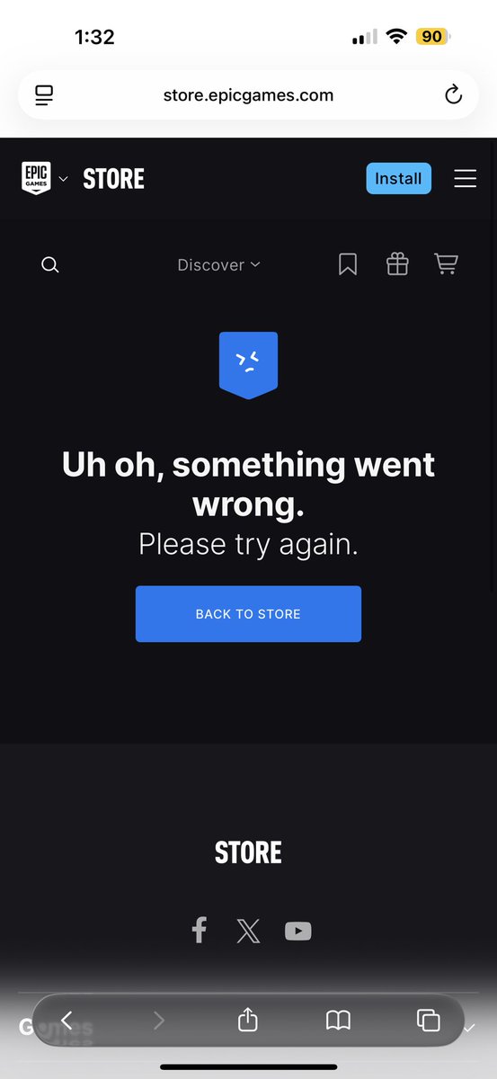 SincerelyMandie's tweet photo. @EpicGames your store won’t load add ons to games. Trying to purchase things and can’t access the page even with refreshing https://t.co/VoVtNlrceP