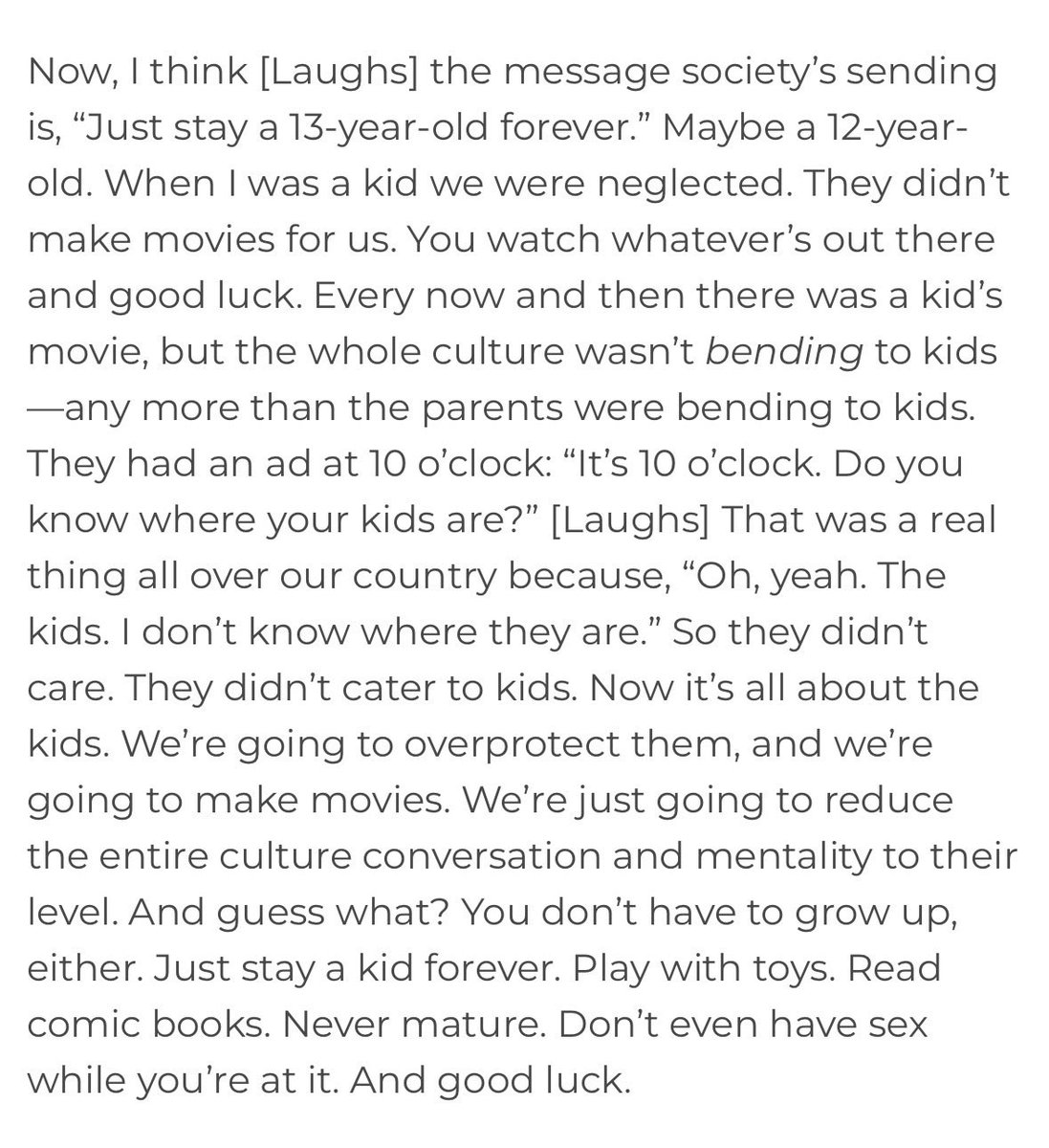 awoodustin's tweet image. Richard Linklater on the current state of movies