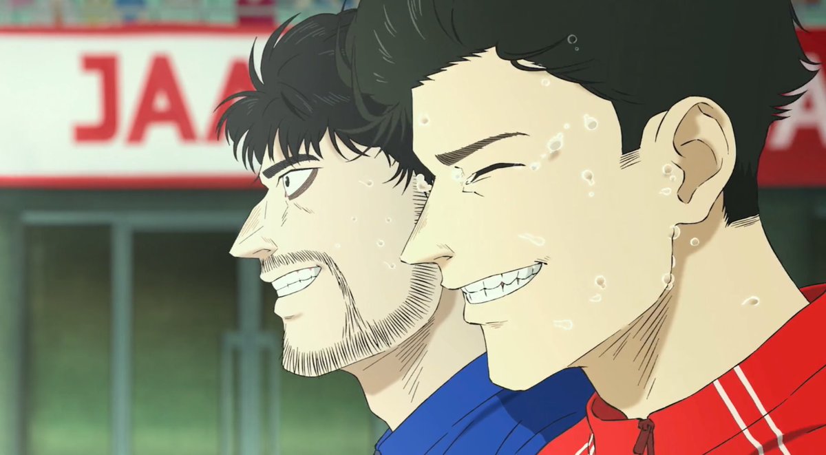 NewBear99's tweet photo. Directed by Kenji Iwaisawa, 100 meters beautifully brings the magnetic athleticism of Uoto's work to life by tracking two athletes I like the idea of how one person their easy belief can set you off on a new path of self reckoning and triumph is inspiring😭 #100meters #ひゃくえむ https://t.co/l4lBVF7e0K