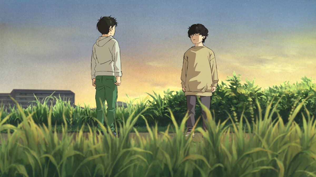 NewBear99's tweet photo. Directed by Kenji Iwaisawa, 100 meters beautifully brings the magnetic athleticism of Uoto's work to life by tracking two athletes I like the idea of how one person their easy belief can set you off on a new path of self reckoning and triumph is inspiring😭 #100meters #ひゃくえむ https://t.co/l4lBVF7e0K