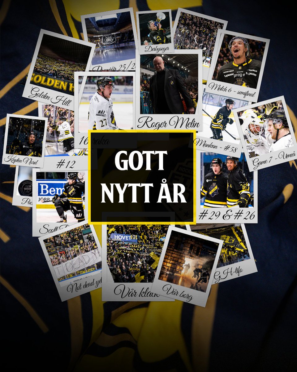 🖤💛AIK Hockey önskar alla gnagare ett gott nytt år!

Stort tack för det ovärderliga stödet under 2025 - mot ett svartgult 2026!