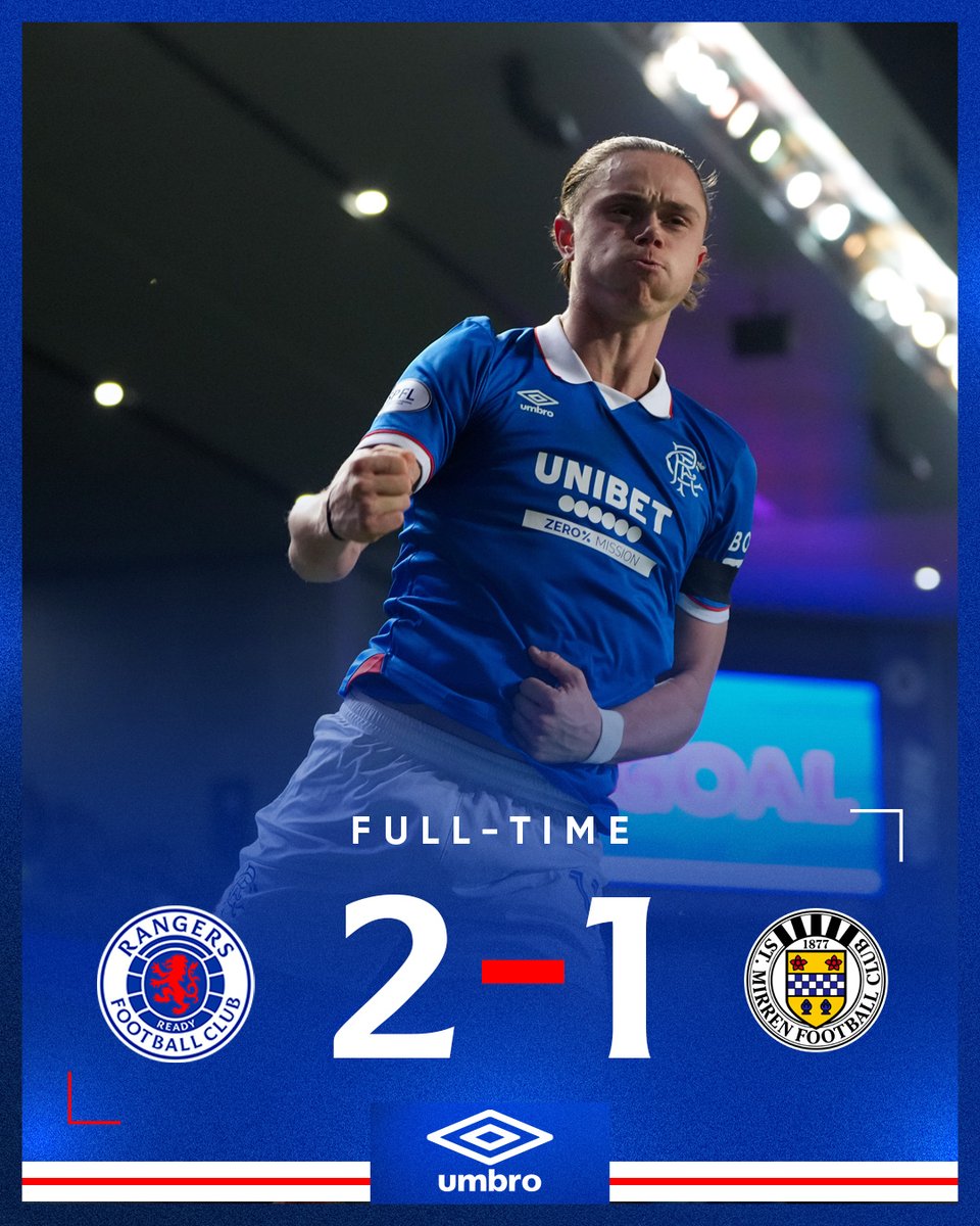 RangersFC's tweet image. Victory.