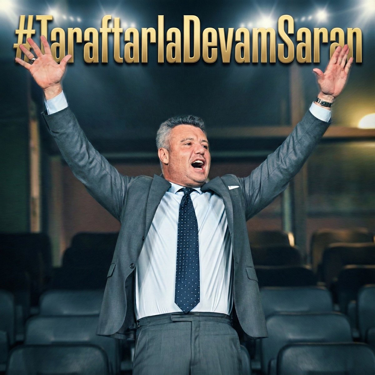 3 ay gibi bir sürede camiayı kenetledin ve herkese umut aşıladın. Takım iyi gidiyorken, şampiyonluğun en büyük adayıyken bırakmak olmaz. Bu taraftar seni istediği için seçti bu yolda taraftarı yalnız bırakma.

#TaraftarlaDevamSaran