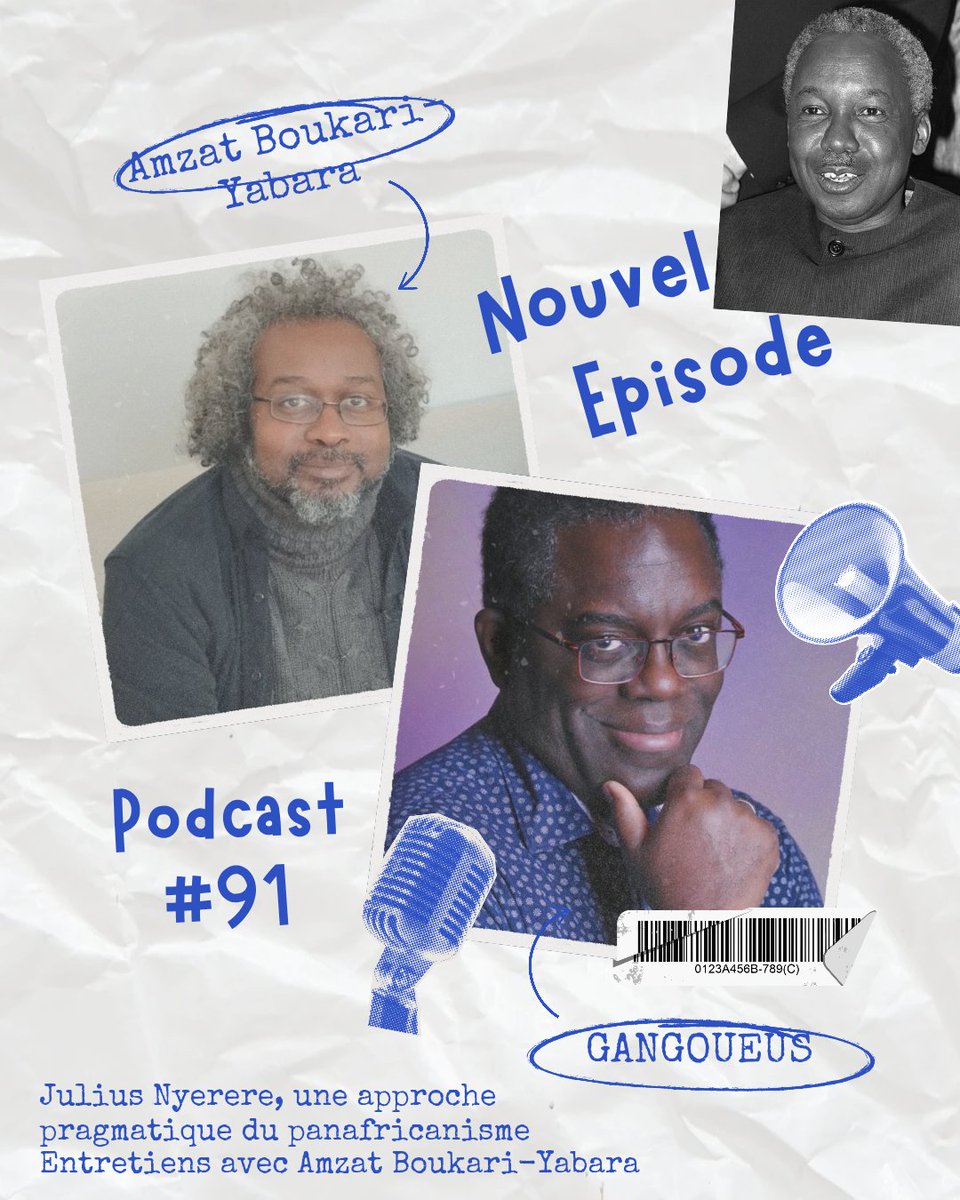 LaReus's tweet image. [ LES PODCASTS DE GANGOUEUS ] Je vous propose de terminer cette année en écoutant  "Julius Nyerere ou un panafricanisme pragmatique", entretien avec le Dr Amzat Boukari-Yabara sur #SoundCloud, #Spotify et #Deezer #podcast #amzatboukari #juliusnyerere
on.soundcloud.com/uvYSeI9UH2JKSJ…