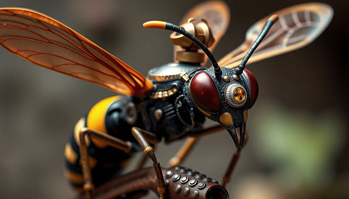 BittGenn's tweet photo. You don't want to meet this!!!
Steampunk hornet.
Another animal from the world of SteampunkTurtle.
I'm interested in your opinion!😄
#steampunk #steampunkturtle https://t.co/UXrJWi7GzN
