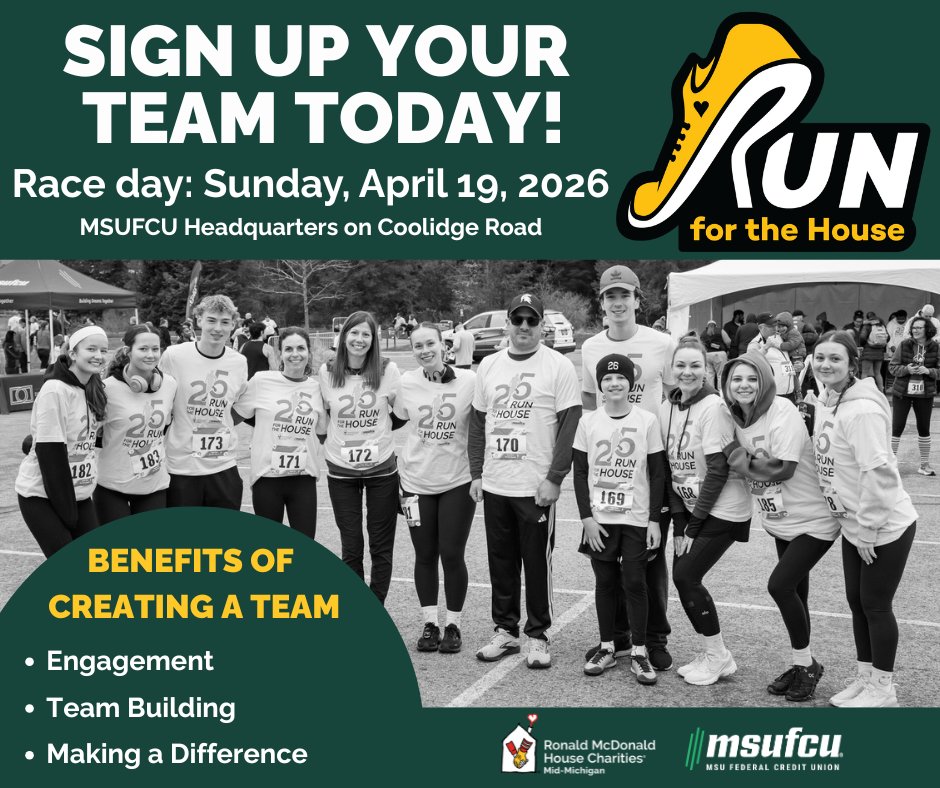 Bring your team together in 2026! runsignup.com/Race/MI/EastLa…