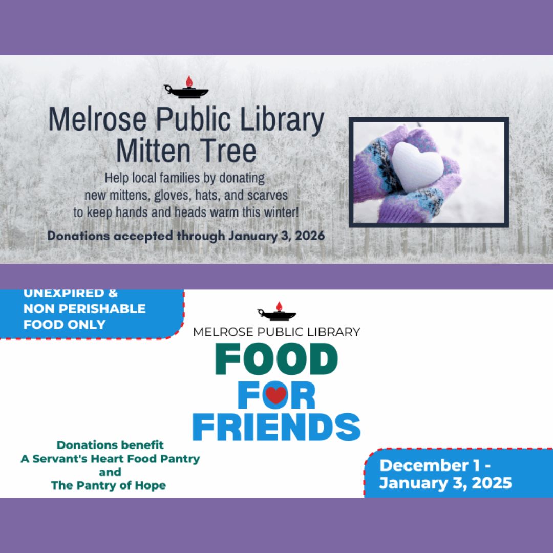 melrose_YA's tweet photo. This is the last week for donations to our Mitten Tree as well as Food for Friends. Mitten Tree donations will support Housing Families in Malden while Food for Friends donations support The Servant's Heart Food Pantry and The Pantry of Hope. All donations accepted through 1/3/26 https://t.co/RJw7Gfk666