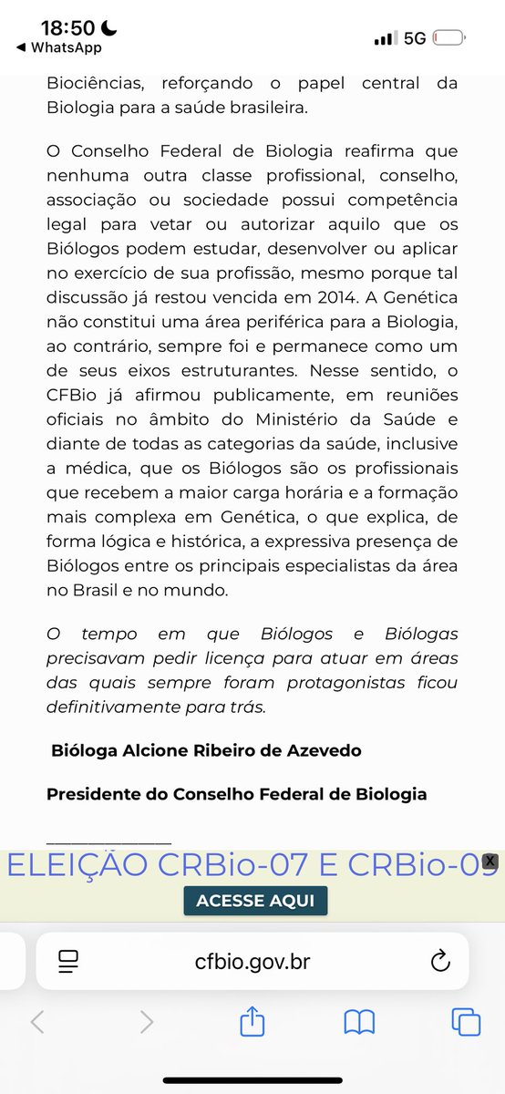 celuladaglia's tweet photo. A nota do conselho federal de biologia sobre aconselhamento genético é uma maravilha haha

SOMOS A PROFISSÃO QUE MAIS ESTUDA GENÉTICA 

O tempo em que os biólogos precisavam pedir licença pra atuar acabou 

Biólogo atendendo paciente, sinceramente https://t.co/Fqr3WVZ5Zj