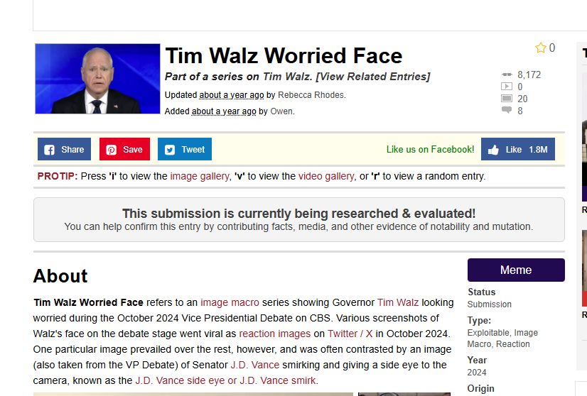 jxbdevs's tweet image. How has this not ran on USD1

This is literally trending on X

The name of the meme is Worried Walz

x.com/i/trending/200…

knowyourmeme.com/memes/tim-walz…