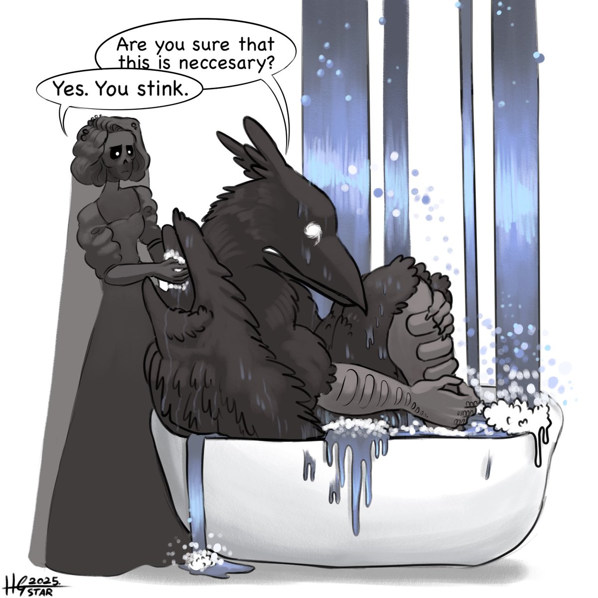 Bath time #SlayThePrincess