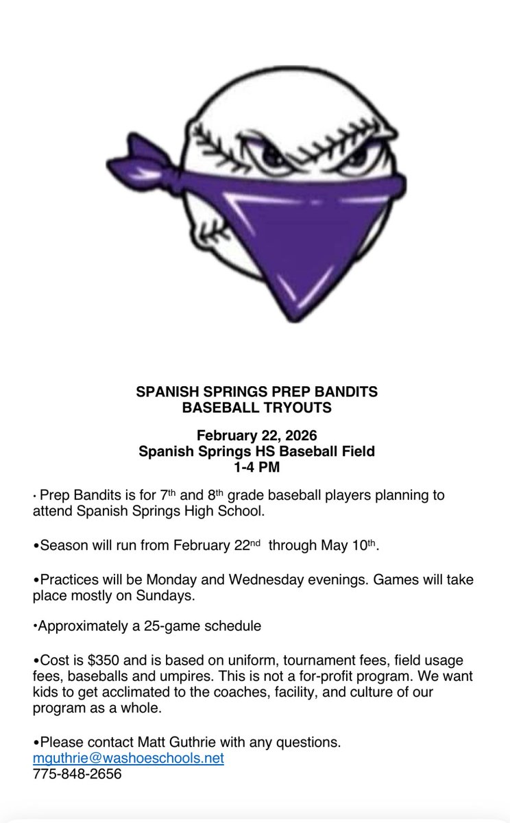 Spanish Springs Baseball tweet media