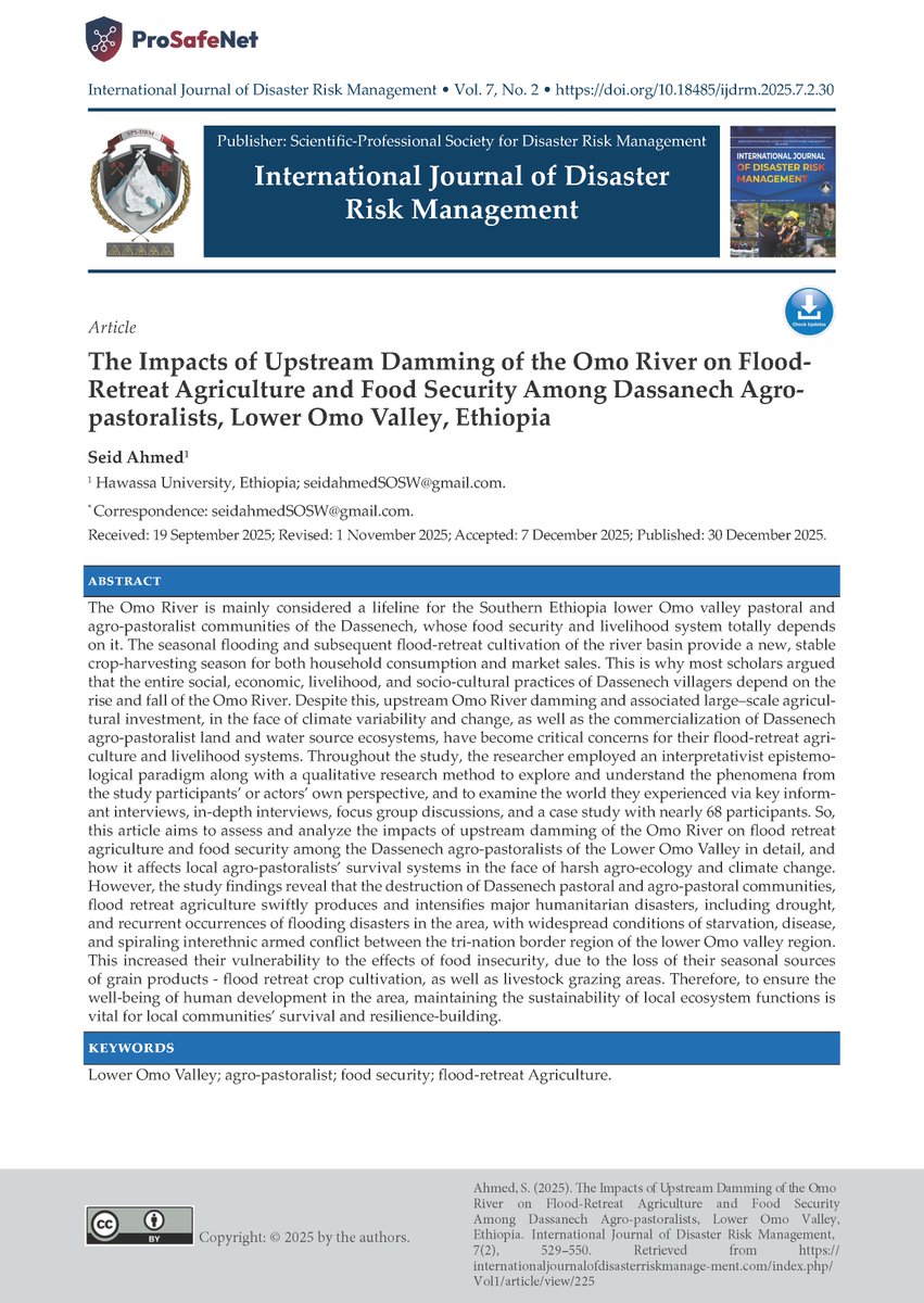 International Journal of Disaster Risk Management tweet media