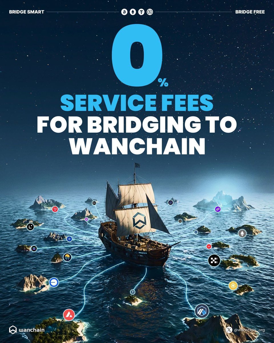 Bridge smart &amp; save!

Take advantage of the 0% fees by bridging your assets to Wanchain L1 before sending them to your destination chain to save on bridge fees!

Set sail for Wanchain ⛵ 

👉  bridge.wanchain.org