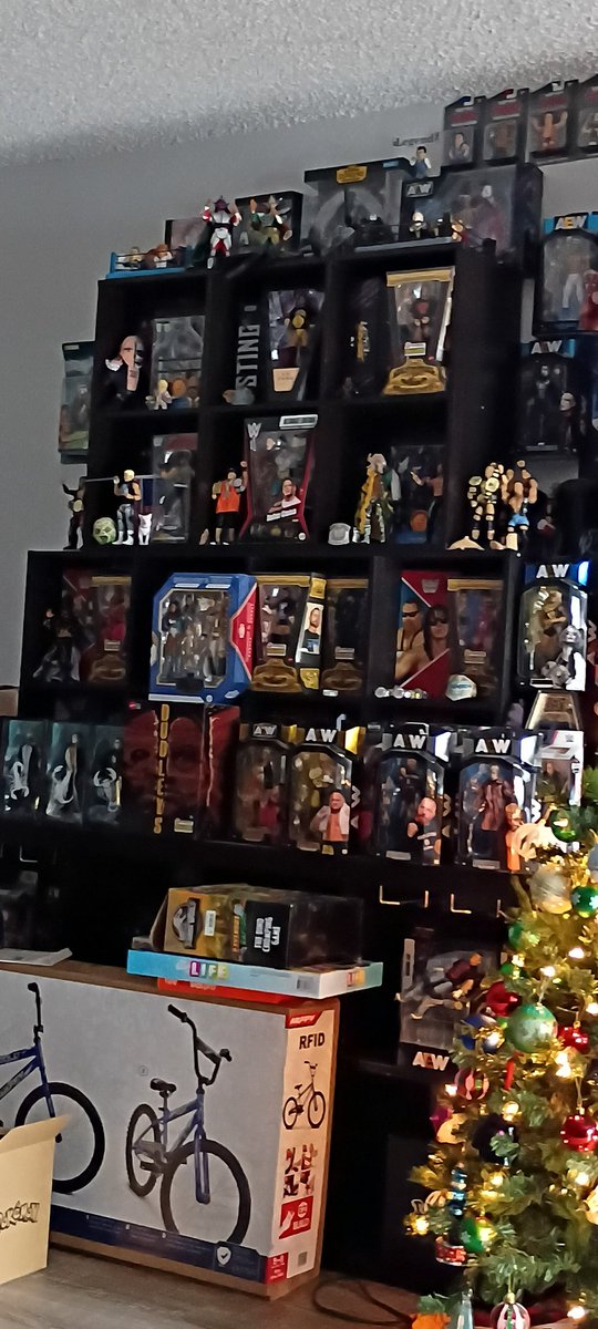 MutantUpChuck's tweet photo. My @RingsideC order arrived ON MY BIRTHDAY 🎂🎂 Thanks for the well packed and beautiful figures!! Part of our display for attention. #wrestlingfigures #figuredisplay https://t.co/YJFWWYozp2