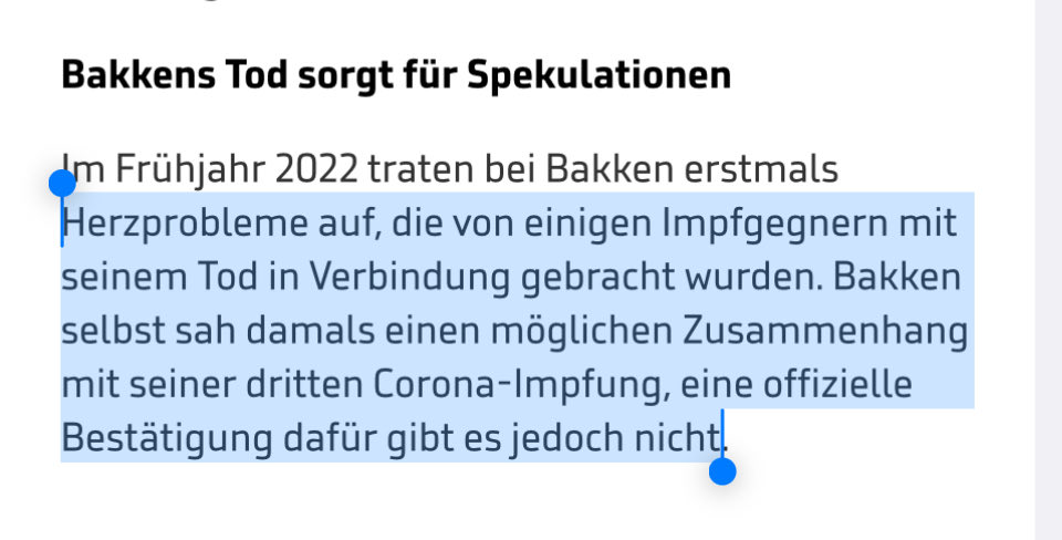 Quo_vadis_BRD's tweet image. 1/ Weil nicht sein kann, was nicht sein darf? 

Beschämend, wie @SPORT1 in einem aktuellen Text zum plötzlichen Tod des jungen Biathleten Sivert Bakken die bösen „Impfgegner“ heranzieht und behauptet, es gebe keine „offizielle Bestätigung“ dafür, dass Bakkens frühere…
