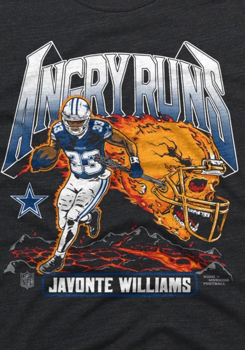 KyleBrandt's tweet image. 1200+ yards rushing. 11 TDs. 

And an 😡ANGRY RUNS😡 scepter. 

Javonte Williams is a personal favorite of mine. 
Only here: homage.com/AngryRuns