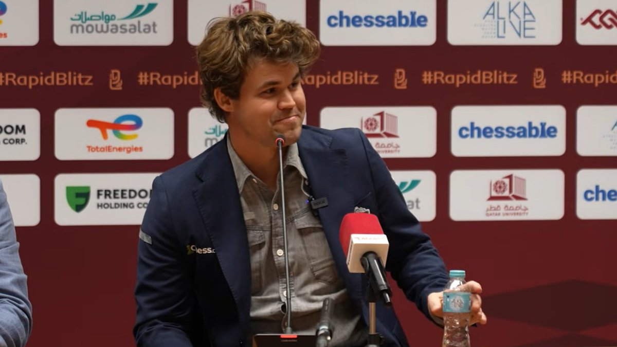 "I don't think I ever looked particularly likely to win the event, but so long as I'm not mathematically eliminated, then ruling me out is probably not a good idea."

- Magnus Carlsen after winning his 20th world championship title.