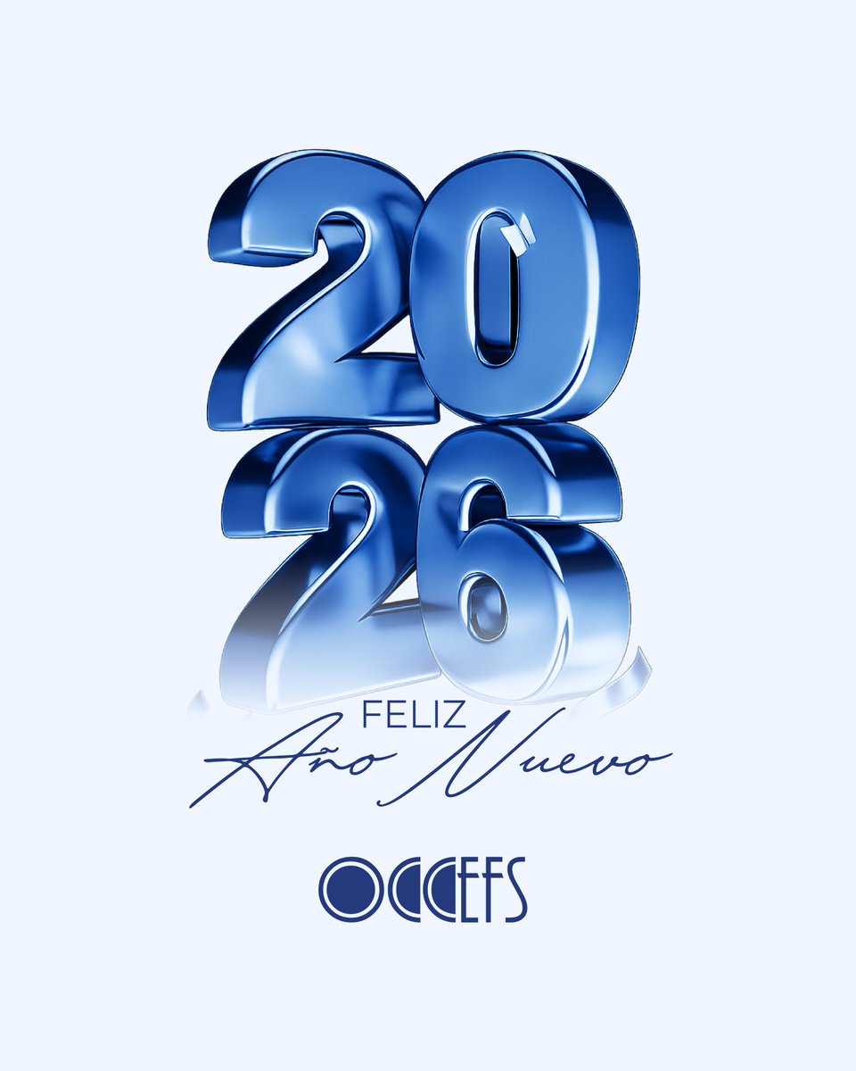 occefs's tweet image. ✨🎉 La OCCEFS les desea un próspero Año Nuevo.
Que este nuevo año llegue cargado de salud, paz y esperanza, y nos motive a continuar trabajando con compromiso, dedicación y transparencia, al servicio de nuestras instituciones y de la ciudadanía.