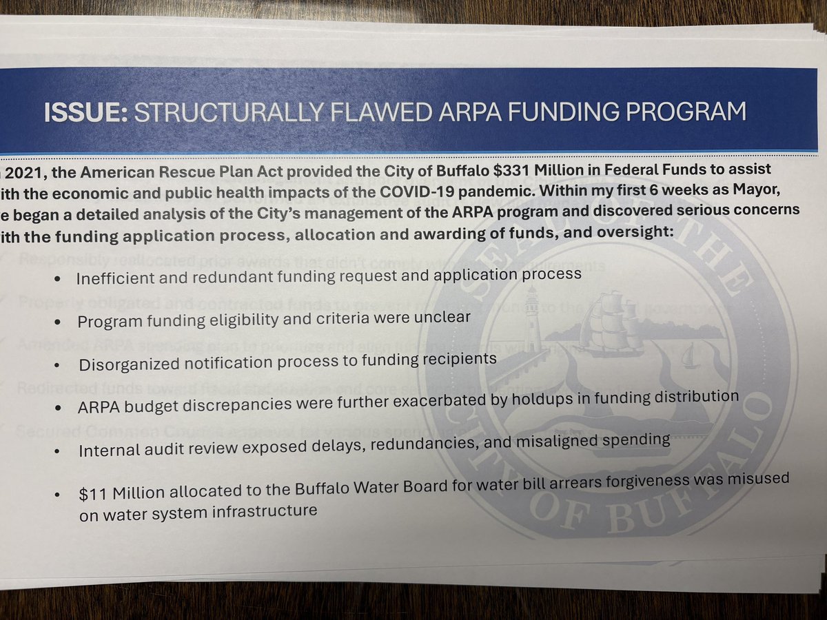 Charlie_WGRZ's tweet photo. Outgoing Mayor Chris Scanlon’s report of key accomplishments puts a lot of blame on what he inherited from former Mayor Byron Brown’s administration. https://t.co/dEvI0Le2Ls