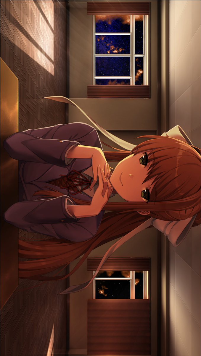 moonyurr's tweet photo. Just Monika #ddlc https://t.co/eE0GStPb7o