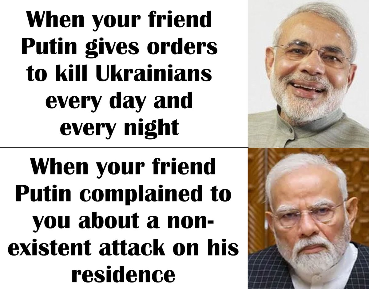 I despise Modi not even for not clearly siding with the victim - Ukraine. I despise him for his cynical hypocrisy.