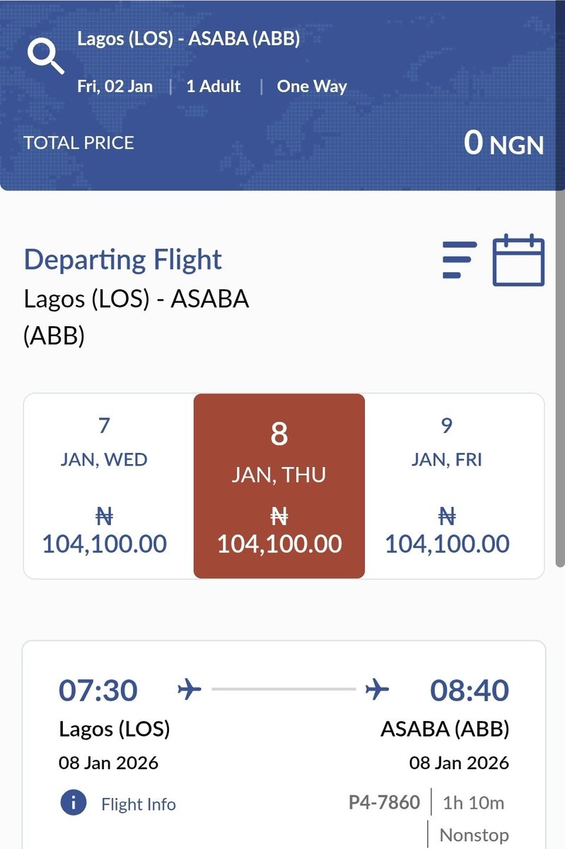 Realnej01's tweet photo. LAGOS TO ASABA
Flight          vs         Road? https://t.co/nOkdSWzNT5