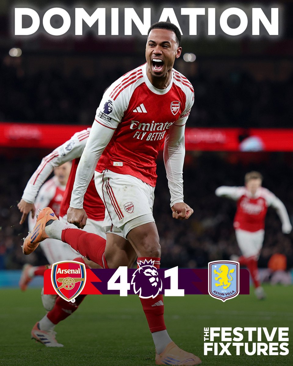 Perfect end to 2025 for Arsenal Fans 😎

#ARSAVL | <a href="/Arsenal/">Arsenal</a>
