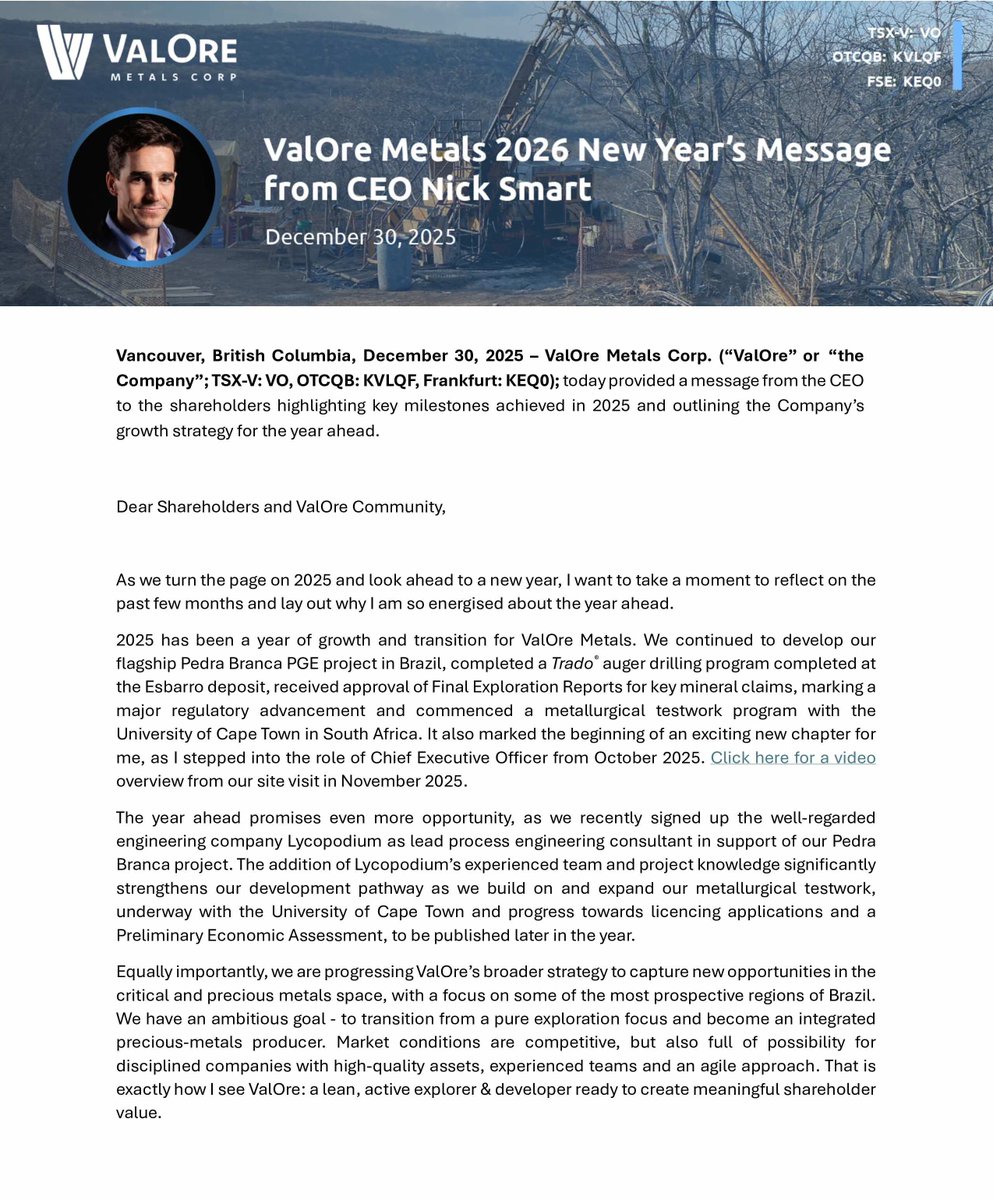 ValOre Metals tweet media