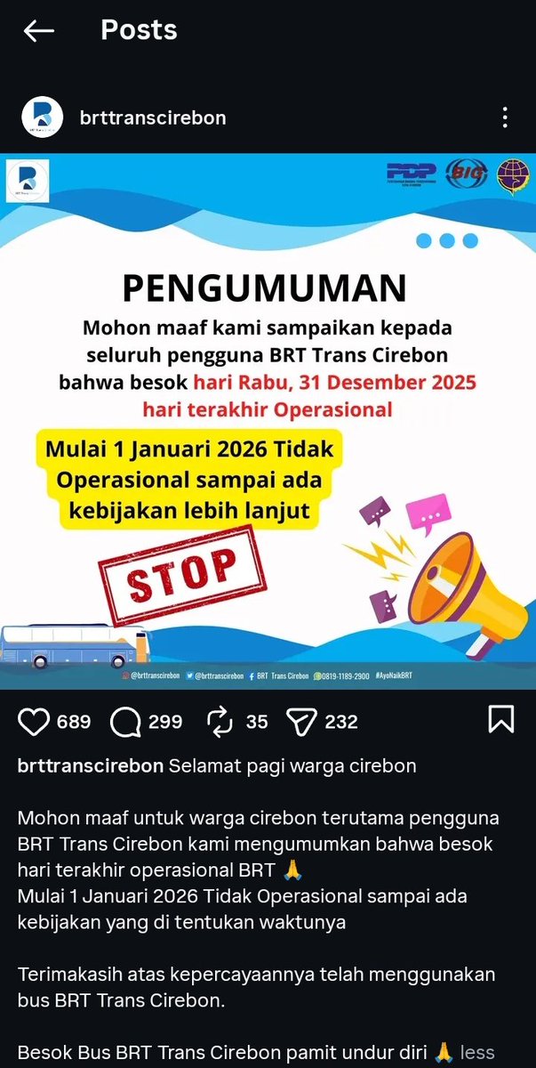 Transport for Cirebon tweet media