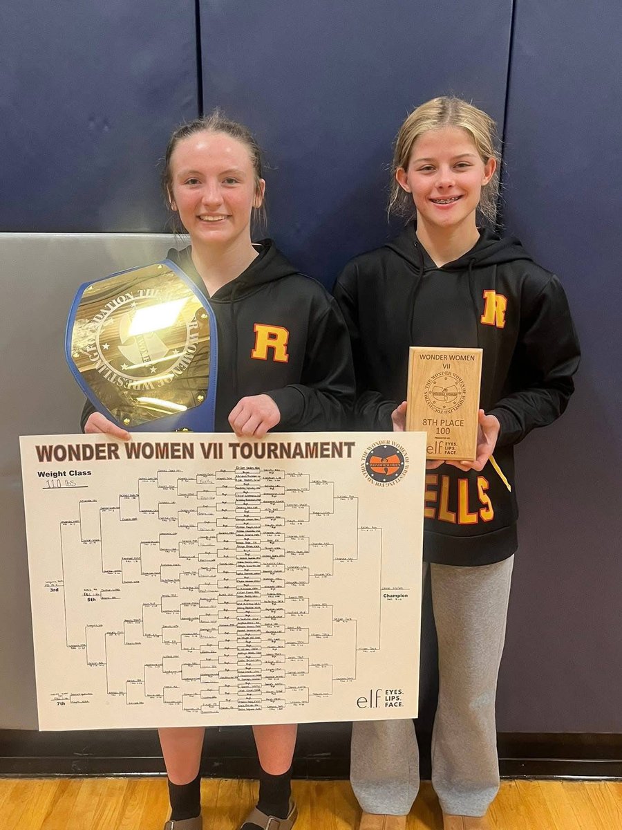 DandurandJason's tweet photo. Congratulations to Madelyn Murphy who finished 8th overall at Wonder Woman 💪🙌
AND
Chloe Skiles on winning her 2nd Championship title 🏆at the Wonder Woman wrestling competition #GoShells #RoxanaProud #ShellPride https://t.co/mSZoESyM7Q