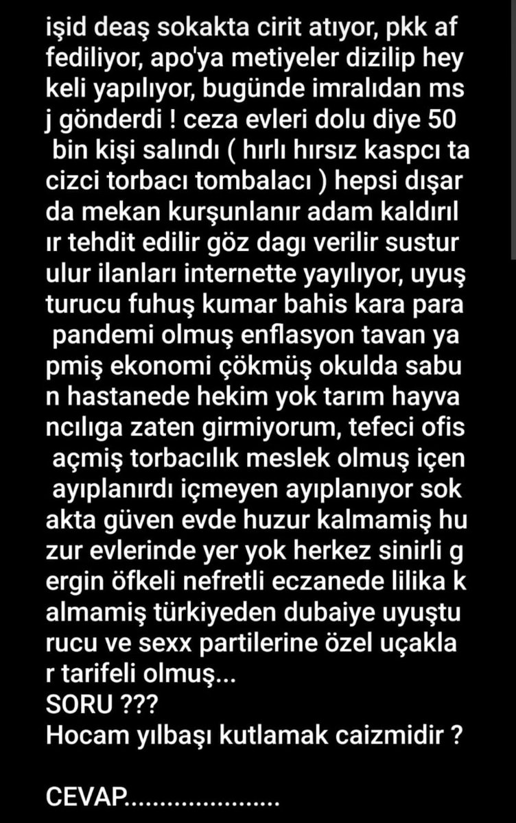 Papa konsül vahdis günahmı sevapmı caizmi derken bir soru da ben sorayım