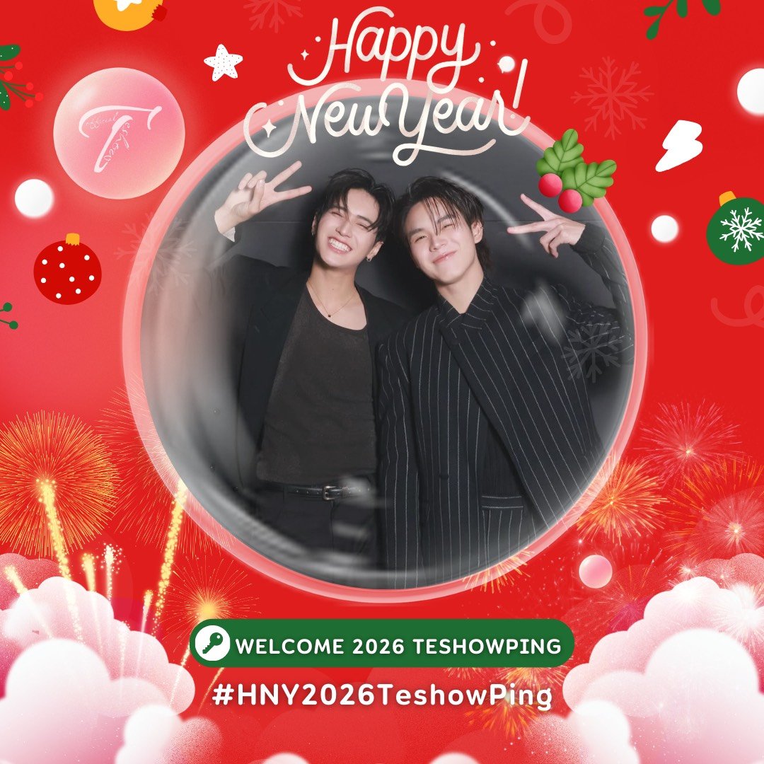 Tesh0w_official's tweet photo. 31 OCTOBER 2025 🗓️

ประกาศ  HASHTAG + KEYWORD สำหรับเทรนด์ Happy New Year Welcome 2026 TeshowPing 🦖🐼

 KEYWORD
🔑 WELCOME 2026 TESHOWPING

HASHTAG
#.HNY2026TeshowPing

✨ Start trendings :  00.00 น. I MIDNIGHT 🇹🇭

#Teshow #เตโช 
#TeshowPromsakha

เริ่มเทรนเวลา 00.00 น. เป็นต้นไป ‼️รบกวนไม่ติดแท็กก่อนเวลานะคะ📷
 Please do not set the tags before the scheduled time.