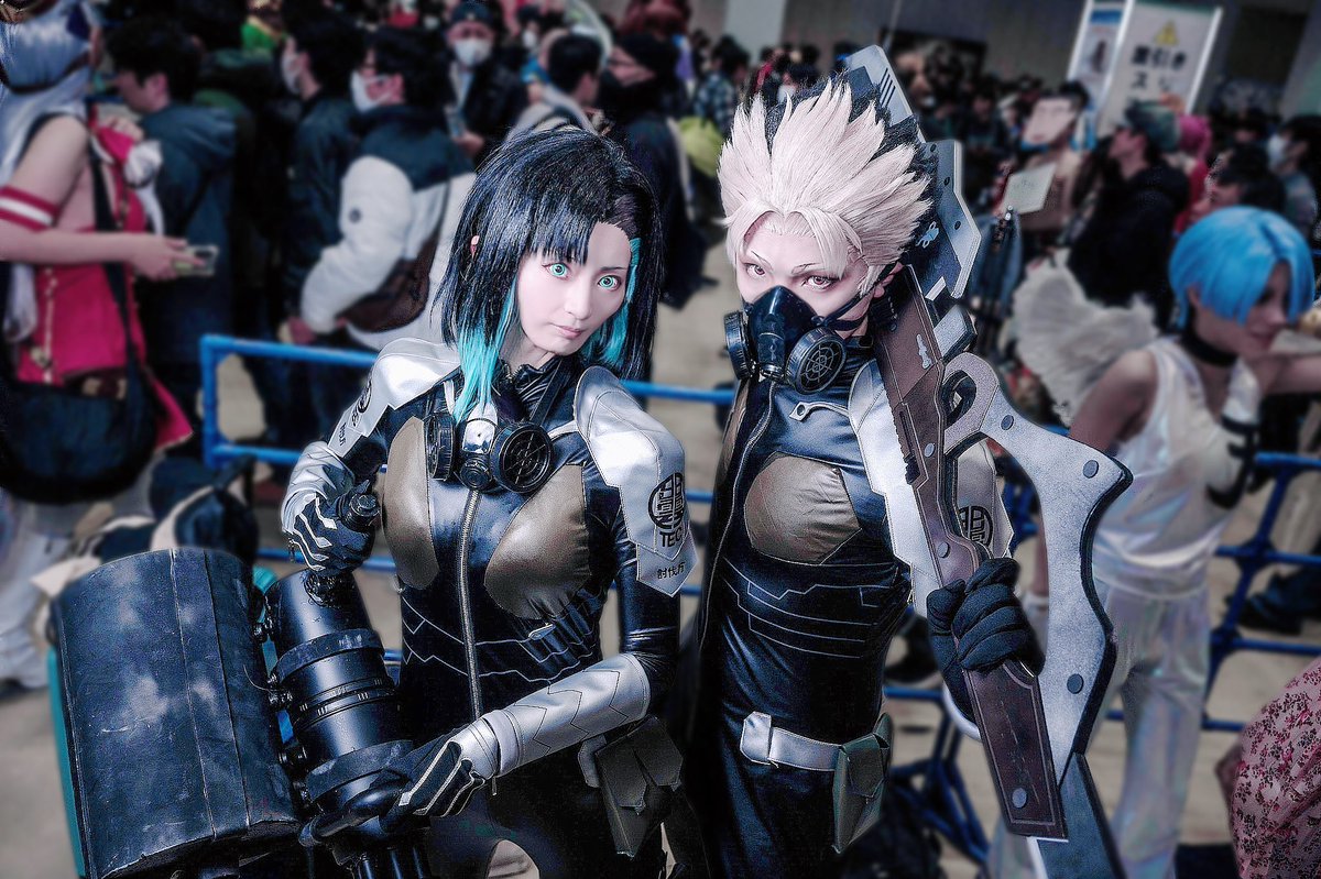 halmachi_k's tweet photo. 怪獣8号、鳴海とりんさんで第一部隊併せ！

#C107
#C107_cos
#C107コスプレ https://t.co/i5Y6RfmJdH