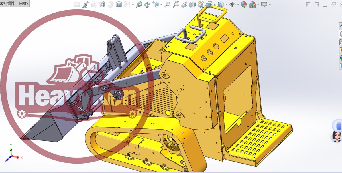 HeavyKenMachine's tweet image. Redesigning the future of the mini skid steer. 🔧
✅ Frame &amp;amp; Body: Testing advanced composites and high-strength steel for lighter weight + longer durability.
#MiniSkidSteer #Engineering #HeavyEquipment #Innovation #Manufacturing #SkidSteerLoader #EquipmentDesign