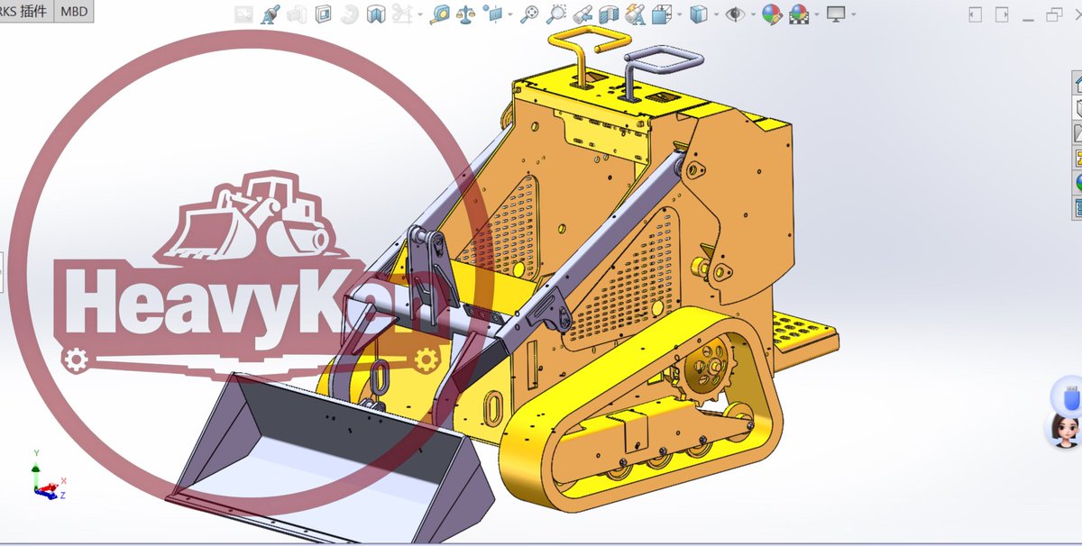 HeavyKenMachine's tweet image. Redesigning the future of the mini skid steer. 🔧
✅ Frame &amp;amp; Body: Testing advanced composites and high-strength steel for lighter weight + longer durability.
#MiniSkidSteer #Engineering #HeavyEquipment #Innovation #Manufacturing #SkidSteerLoader #EquipmentDesign